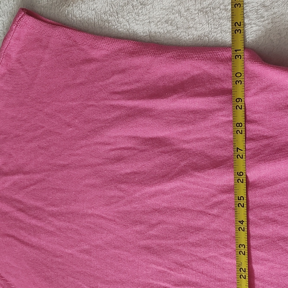 Pink Colorblock V-Neck Blouse - Picture 7 of 11